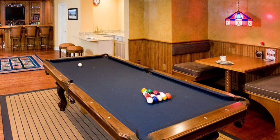 Game Room and Bar in Award Winning Basement Renovation by JMC