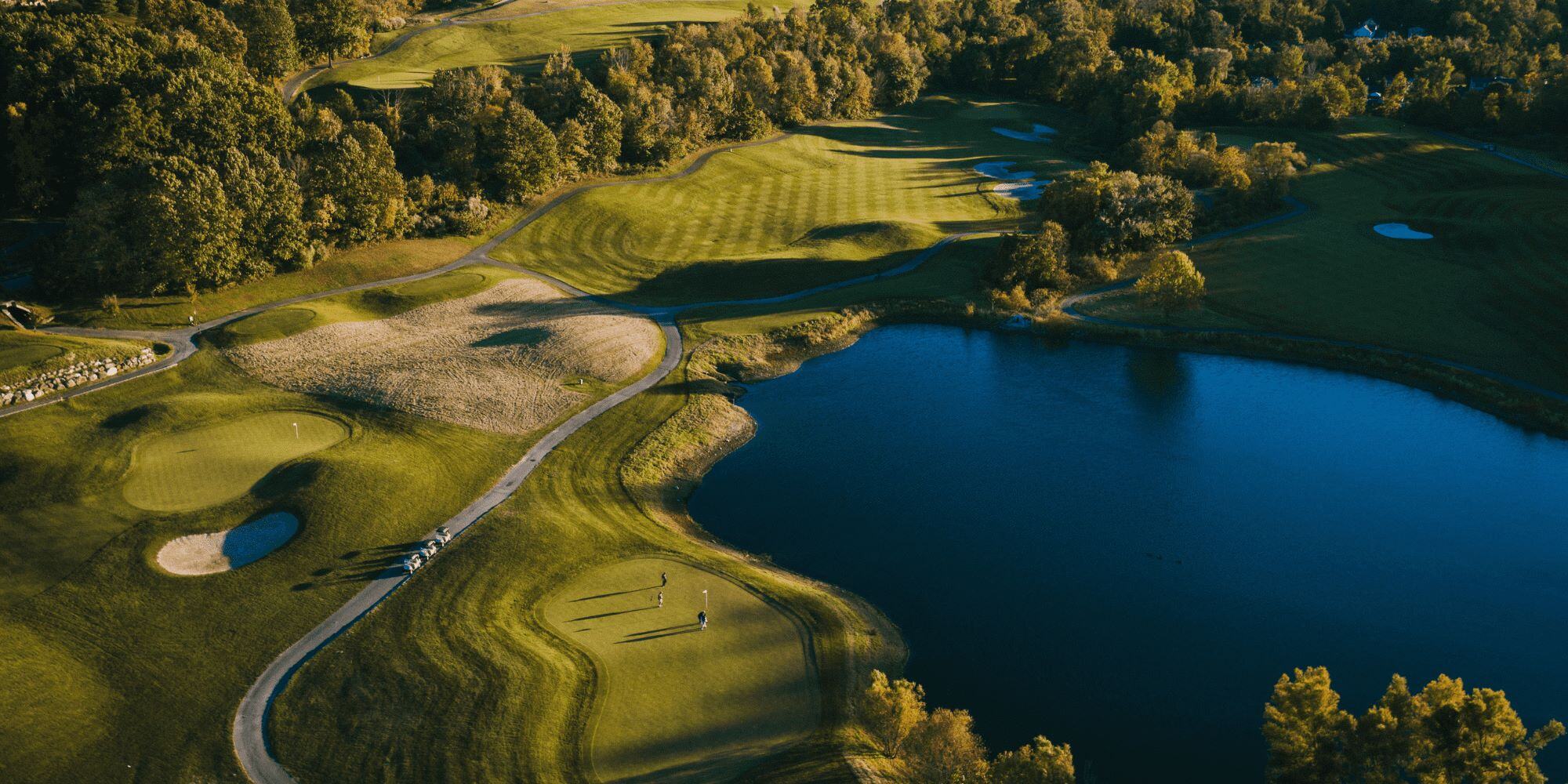 Stock Image of Large Golf Course at New Jersey Country Club